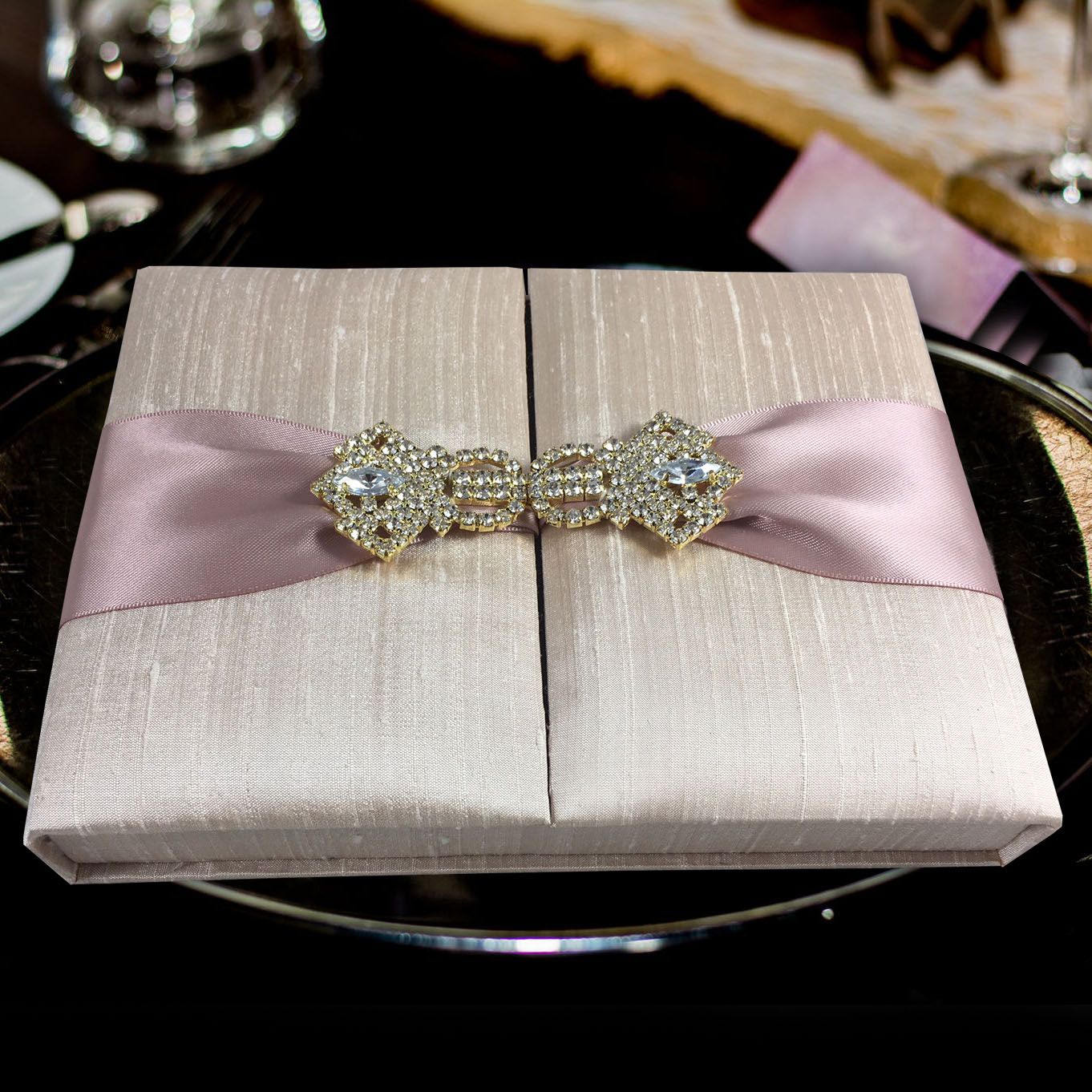 Silk Invitation Box