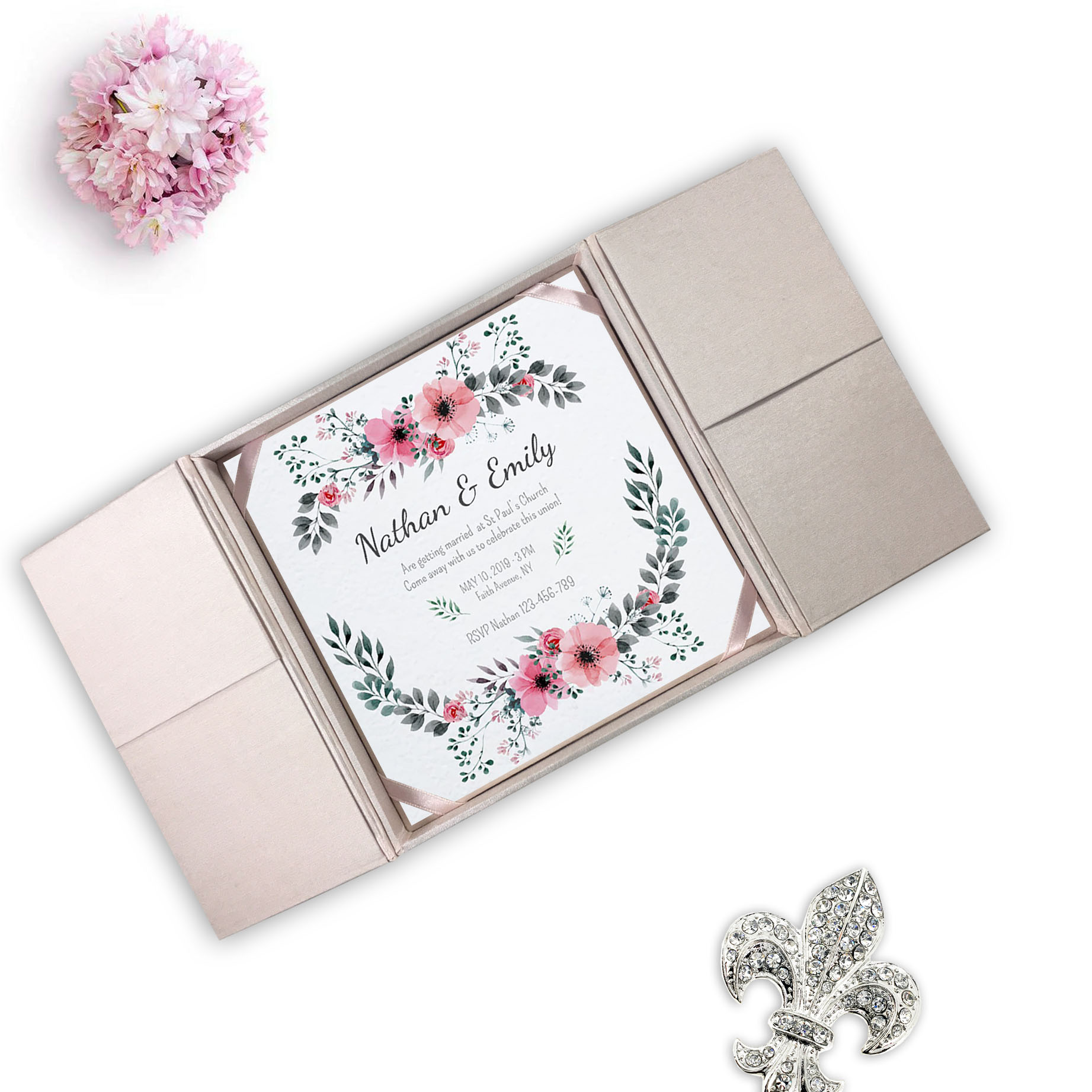 Pink Invitation Box